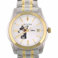 Best reviews of 🤩 Disney Wrist ⌚ Watch For Men - Bulova - Golf Mickey - Two-Tone 😀