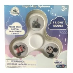 Cheap 👏 Disney Fidget Spinner - Mickey, Minnie, And Castle - White ❤️